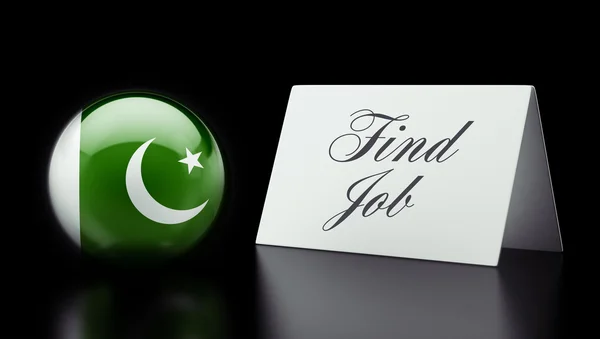 Pakistán Encontrar el concepto de trabajo — Foto de Stock