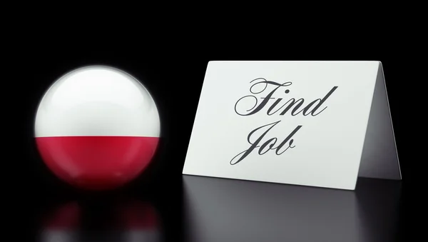 Poland Find Job Concept — Stock Photo, Image