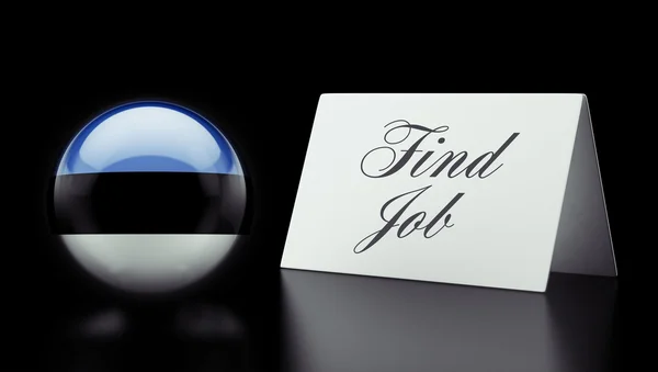 Estonia Find Job Concept — Stock Photo, Image