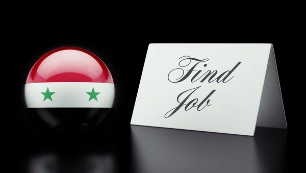 Syria Find Job Concept — Stock Photo, Image