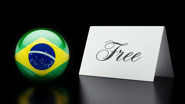 Brasilien gratis koncept — Stockfoto