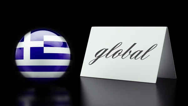 希腊全球概念 — 图库照片