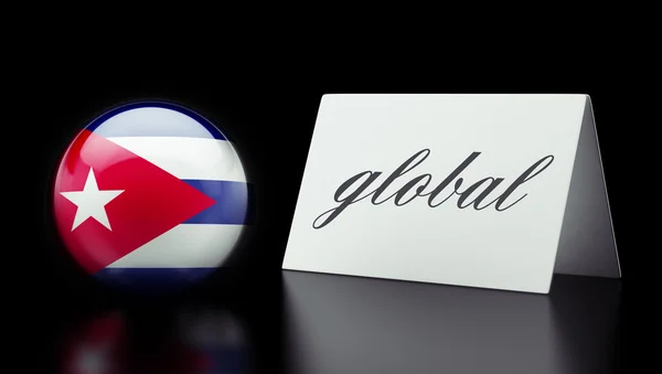 Kuba globální koncepce — Stock fotografie