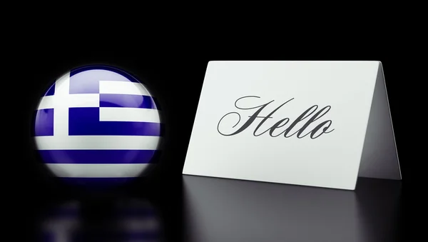 Greece Hello Concept — Stock Photo, Image