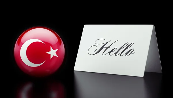 Turkey Hello Concept — Stock Photo, Image