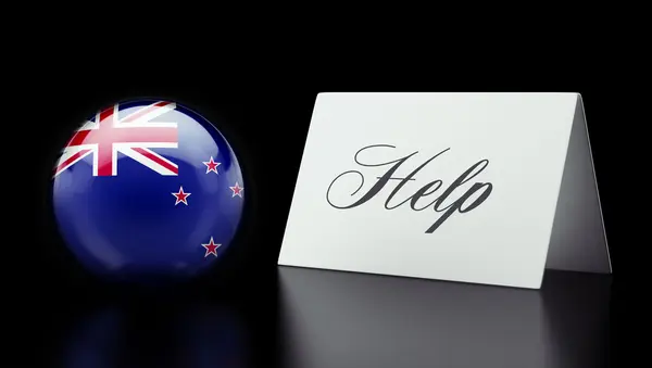 New Zealand Help Concept — Stock Photo, Image