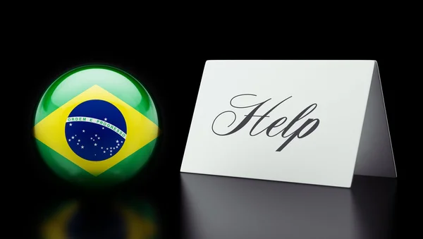 Brazilië Help Concept — Stockfoto