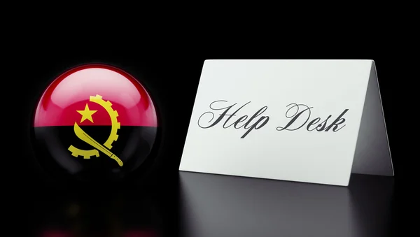 Angola Help Desk koncepcja — Zdjęcie stockowe