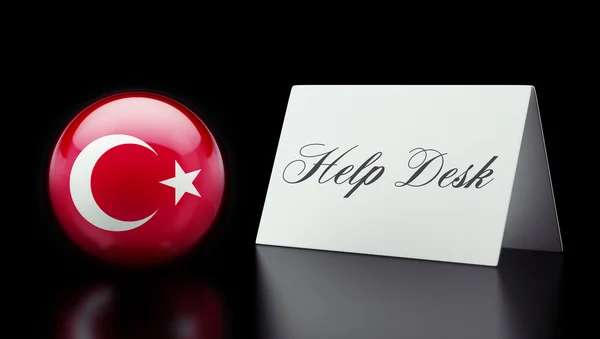 Help Desk Turchia Concetto — Foto Stock