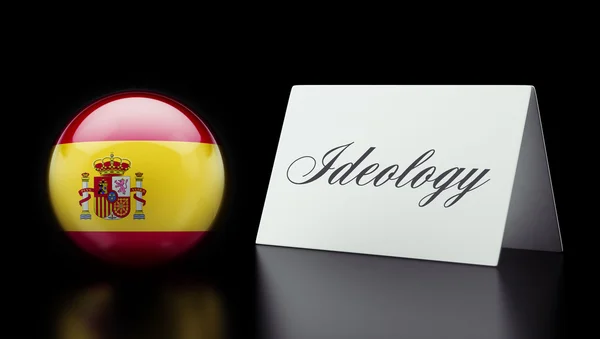 Spanien ideologi koncept — Stockfoto