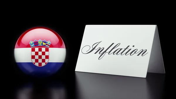 Kroatisches Inflationskonzept — Stockfoto