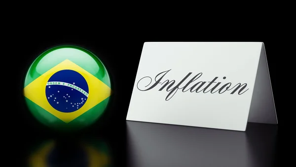 Brazília az infláció fogalma — Stock Fotó
