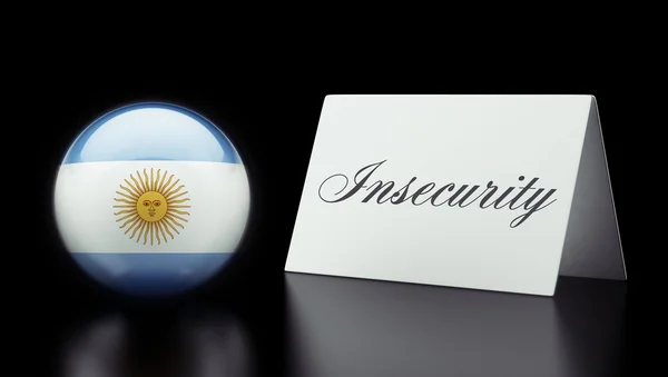 Koncepce nejistoty Argentina — Stock fotografie
