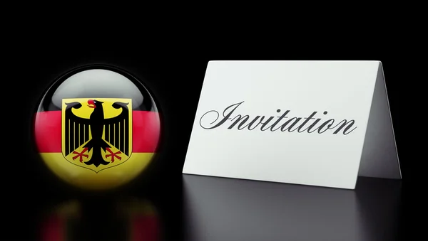 Germany Invitation Concept — Stock Photo, Image