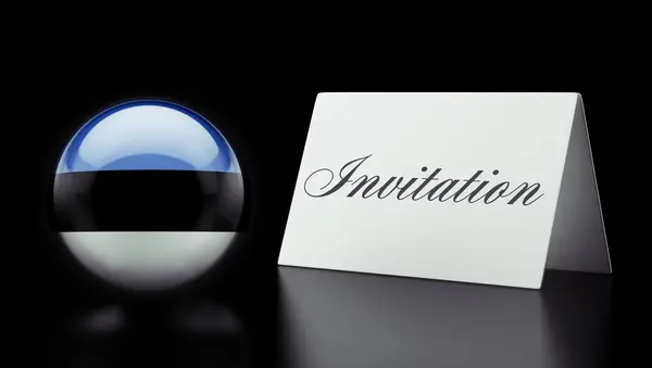 Estonia Invitation Concept — Stock Photo, Image