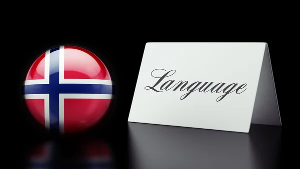 Norveç dili kavramı — Stok fotoğraf