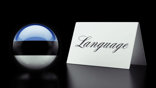 Estonia Concetto linguistico — Foto Stock