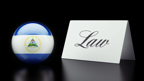 Concepto de Ley de Nicaragua — Foto de Stock