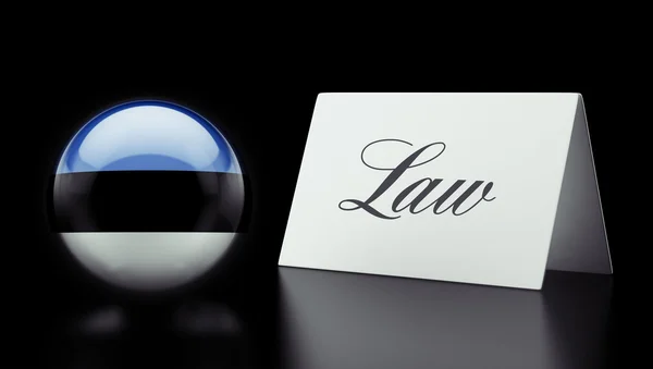 Estonia Law Concept — Stock Photo, Image