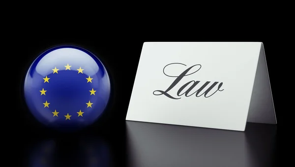 Konzept für ein europäisches Unionsrecht — Stockfoto