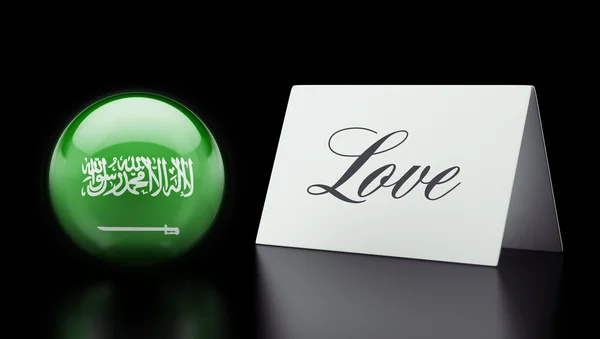 Koncepcja miłości Arabia Saudyjska — Zdjęcie stockowe
