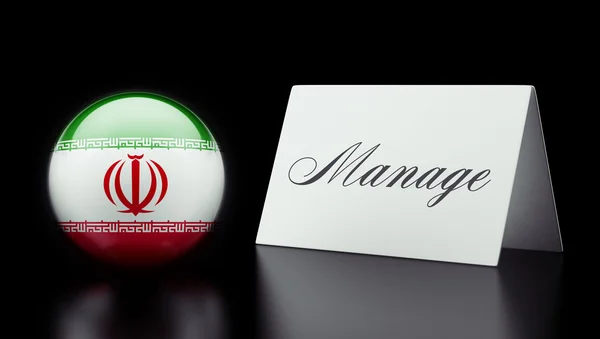 伊朗管理概念 — 图库照片