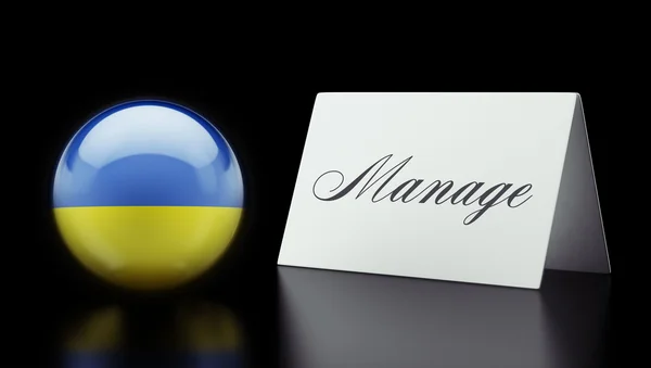 Ukraine Manage Concept — Stock Photo, Image