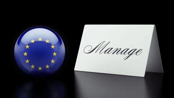 Unii Europejskiej koncepcji zarządzania — Zdjęcie stockowe