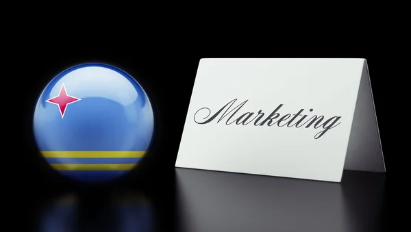 Concetto di Marketing Aruba — Foto Stock