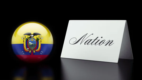 Conceito de assinatura Equador — Fotografia de Stock