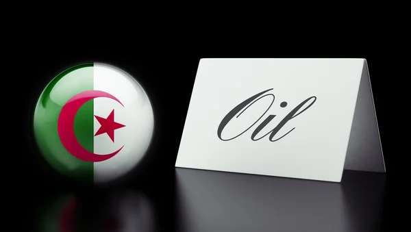 Algeria Concetto di petrolio — Foto Stock