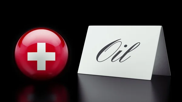 Switzerland Oil Concept — Stock Photo, Image