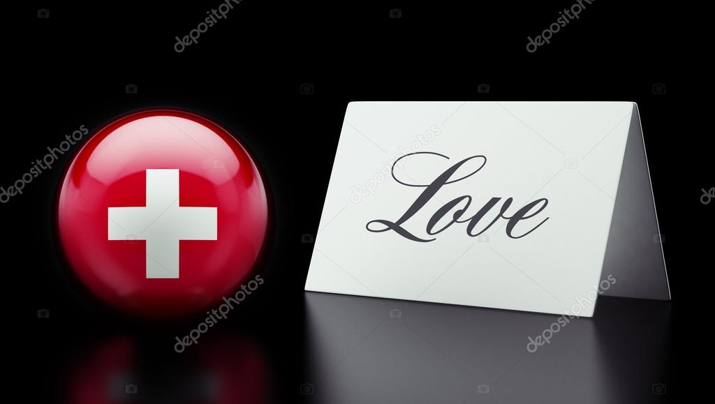 Switzerland Love Concept