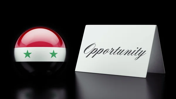 Syyria Opportunity käsite — kuvapankkivalokuva