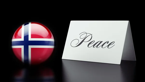 Norwegisches Friedenskonzept — Stockfoto