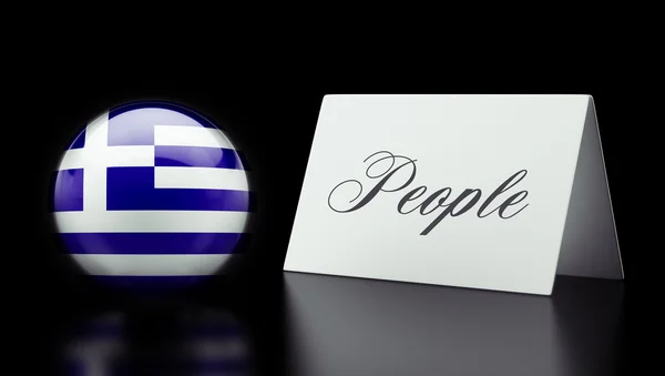 Konzept der griechischen Bevölkerung — Stockfoto