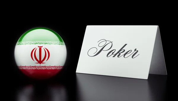 Iran Poker kavramı — Stok fotoğraf