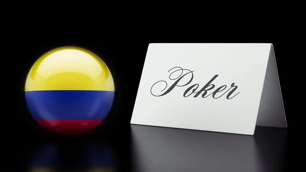 Colombia Poker Concept — Stock Photo, Image
