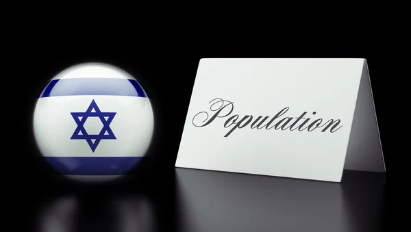 Conceito de população de Israel — Fotografia de Stock