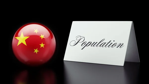 Concepto de población de China — Foto de Stock