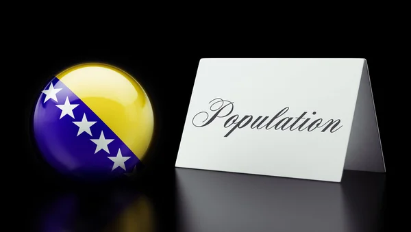 Bosnia and Herzegovina population Concept — Stock Photo, Image