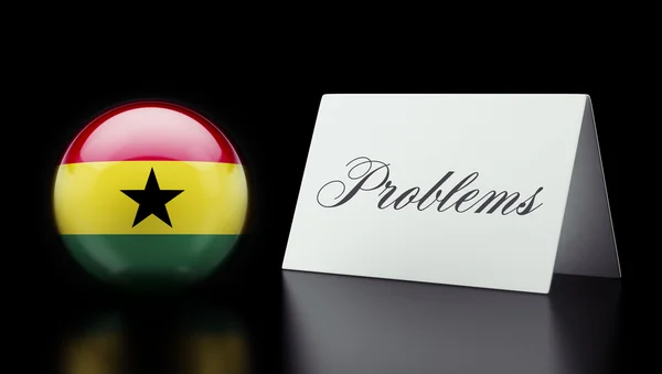 Ghana problemy koncepcja — Zdjęcie stockowe