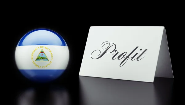 Concetto di profitto del Nicaragua — Foto Stock