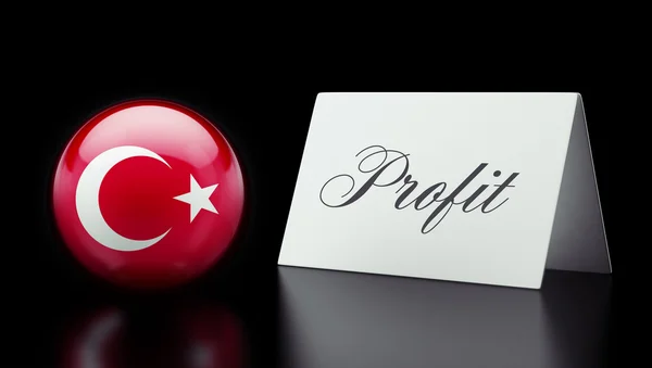 Pojęcie zysku w znaczeniu Turcja — Zdjęcie stockowe