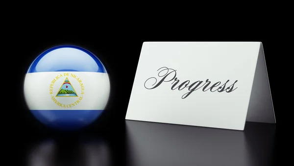 Concetto di progresso del Nicaragua — Foto Stock