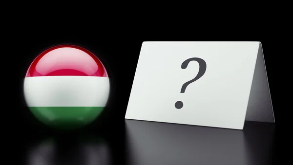 Hungary Question Mark Concept — Stock Photo, Image