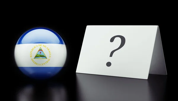 Nicaragua Question Mark Concept — Stock Photo, Image