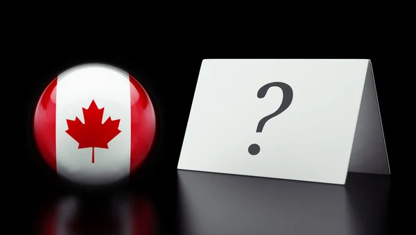 Canada Question Mark Concept — Stock Photo, Image
