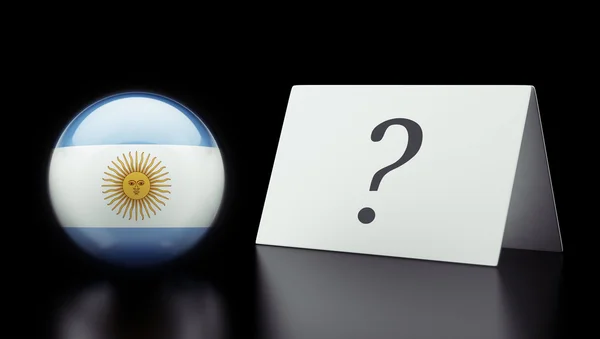 Argentina Question Mark Concept — Stock Photo, Image