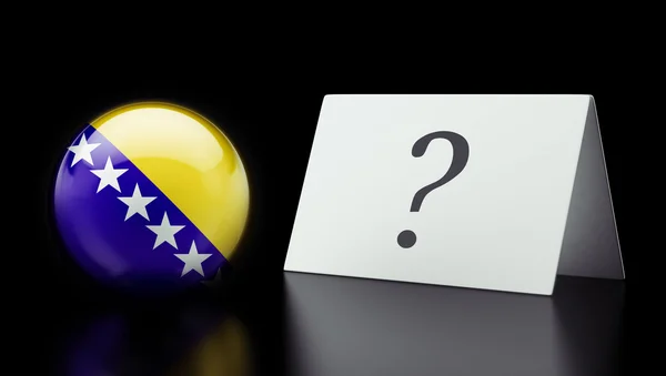 Bosnia and Herzegovina Question Mark Concept — Stock Photo, Image